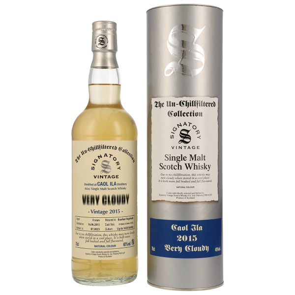 Caol Ila Very Cloudy 2015/2023 Signatory un-chill #313840+313844+313852, 40%vol., 0,7 ltr.